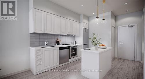 1202 - 461 Green Road, Hamilton, ON - Indoor Photo Showing Kitchen