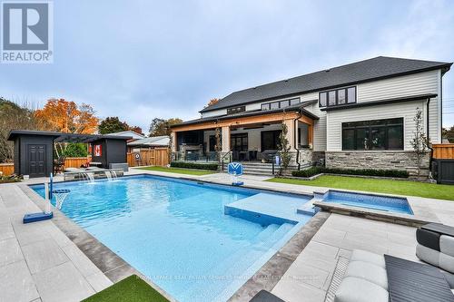 57 Joymar Drive, Mississauga, ON - Outdoor With In Ground Pool
