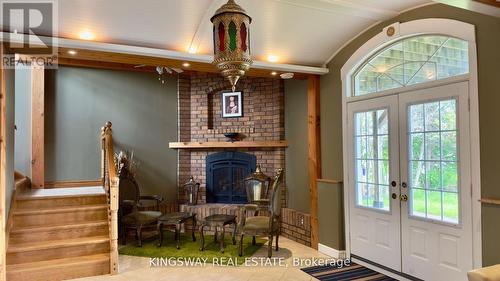 18 Mitchellview Road, Kawartha Lakes, ON - Indoor Photo Showing Other Room With Fireplace