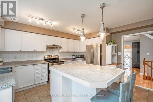 5586 Churchill Meadows Boulevard, Mississauga, ON - Indoor Photo Showing Kitchen With Stainless Steel Kitchen With Upgraded Kitchen
