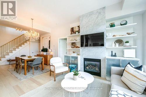 408 - 66 Kippendavie Avenue, Toronto, ON - Indoor Photo Showing Living Room With Fireplace