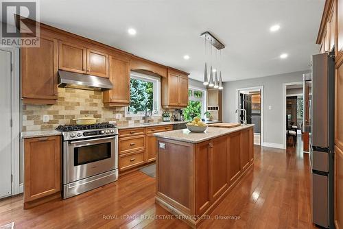 Gourmet Kitchen Equipped with Granite Countertops - 4240 Dunvegan Road, Burlington, ON - Indoor Photo Showing Kitchen With Upgraded Kitchen