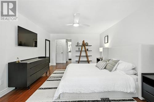 Primary Bedroom w/Walk-In Closet & Updated Ensuite - 4240 Dunvegan Road, Burlington, ON - Indoor Photo Showing Bedroom