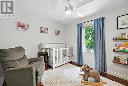Fourth Bedroom with Hardwood Flooring - 4240 Dunvegan Road, Burlington, ON - Indoor Photo Showing Bedroom