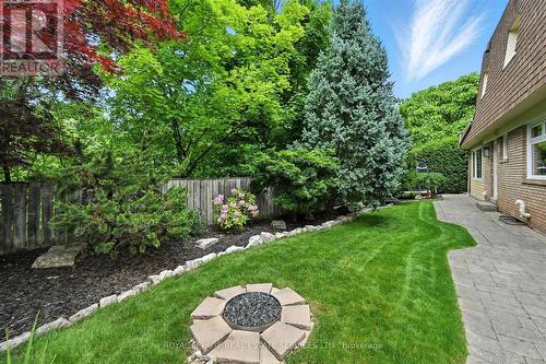Prof. Landscaped Backyard w/Napoleon Gas Firepit - 4240 Dunvegan Road, Burlington, ON - Outdoor