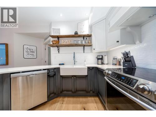 Renovated Kitchen - 1088 Sunset Drive Unit# 310, Kelowna, BC - Indoor Photo Showing Kitchen