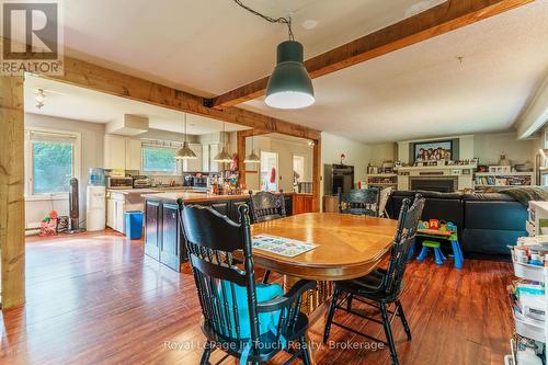 Open concept kitchen, living room and dining room - 440 Concession Rd 16 Concession E, Tiny, ON - Indoor Photo Showing Dining Room