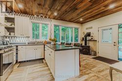 Kitchen with entry to covered porch - 