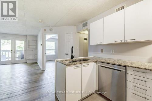 107 - 2020 Cleaver Avenue, Burlington, ON - Indoor Photo Showing Kitchen With Double Sink