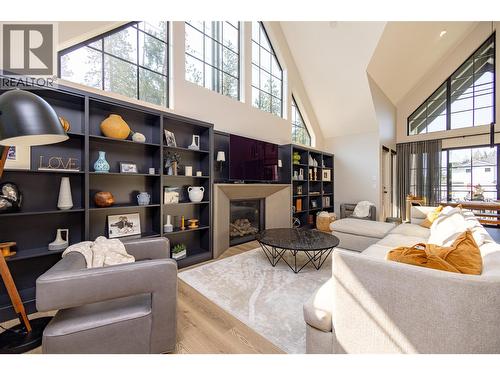 4324 Russo Street, Kelowna, BC - Indoor Photo Showing Living Room With Fireplace