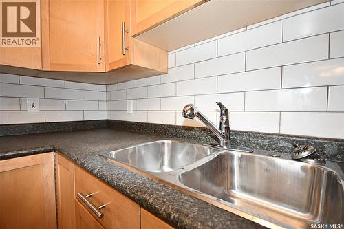 202 395 River Street E, Prince Albert, SK - Indoor Photo Showing Kitchen With Double Sink