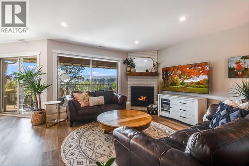 2230 Golf Course Drive, West Kelowna, BC - Indoor Photo Showing Living Room With Fireplace