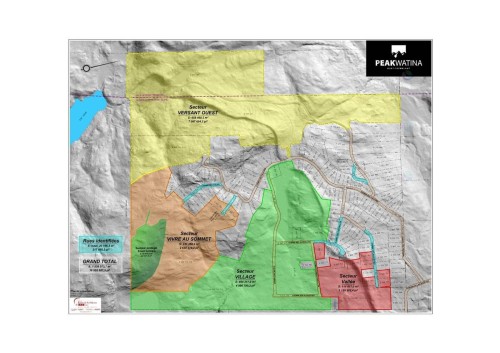Plan (croquis) - Ch. Des Faucons, Mont-Blanc, QC 