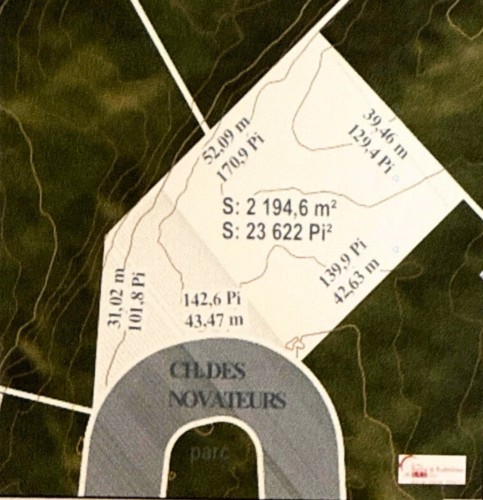 Plan (croquis) - Ch. Des Novateurs, La Conception, QC 