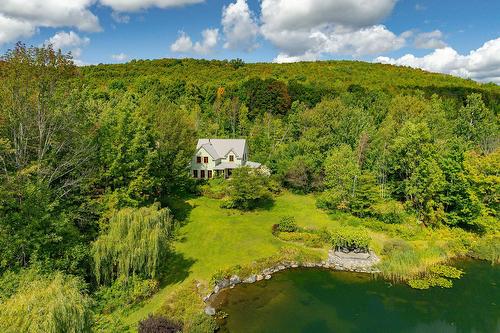 Photo aérienne - 87 Ch. Fairmount, Lac-Brome, QC - Outdoor With Body Of Water With View
