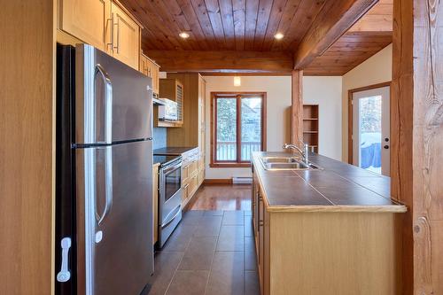 Cuisine - 95 Ch. Du Domaine-Escarpé, Saint-Donat, QC - Indoor Photo Showing Kitchen With Double Sink
