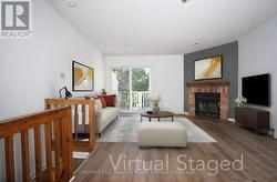 Wood burning fireplace - 