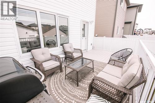2842 Elgaard Drive, Regina, SK - Outdoor With Deck Patio Veranda With Exterior