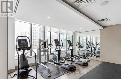 4010 - 4011 Brickstone Mews, Mississauga, ON - Indoor Photo Showing Gym Room