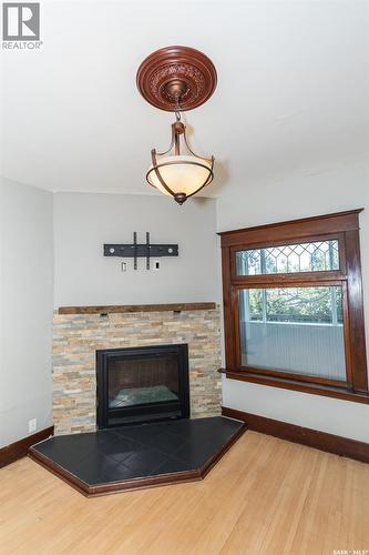 533 Manitoba Avenue, Kerrobert, SK - Indoor With Fireplace