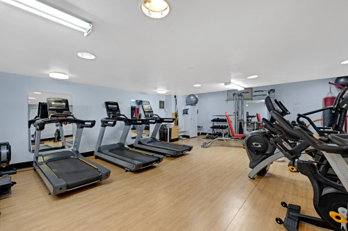Exercise Room - 807-5700 Boul. Cavendish, Côte-Saint-Luc, QC - Indoor Photo Showing Gym Room