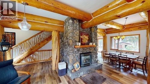 6419 Lambley Road, 100 Mile House, BC - Indoor Photo Showing Living Room With Fireplace
