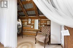 Bridal party prep space above Bergamot Barn - 