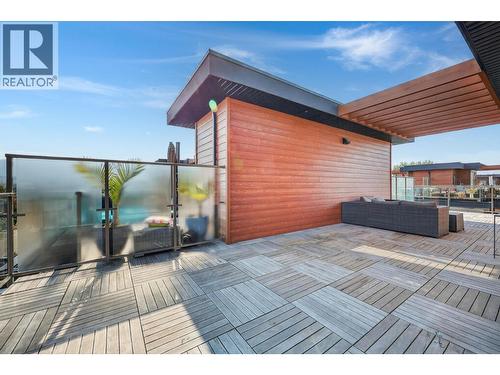 Private Rooftop Patio - 3510 Landie Road Unit# 24, Kelowna, BC - Outdoor With Deck Patio Veranda With Exterior