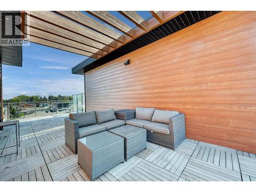 Private Rooftop Patio - 3510 Landie Road Unit# 24, Kelowna, BC - Outdoor With Deck Patio Veranda With Exterior