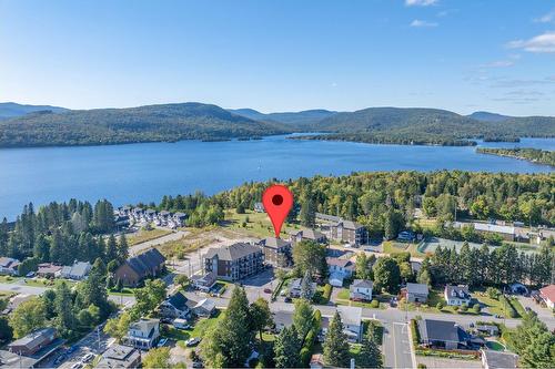 Photo aérienne - 202-281 Rue Principale, Saint-Donat, QC - Outdoor With Body Of Water With View