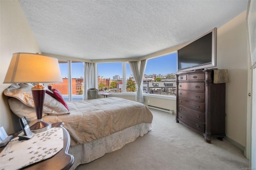 605-1234 Wharf St, Victoria, BC - Indoor Photo Showing Bedroom