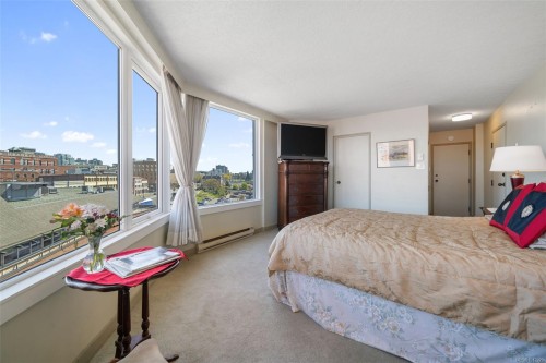 605-1234 Wharf St, Victoria, BC - Indoor Photo Showing Bedroom