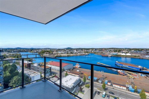1208-363 Tyee Rd, Victoria, BC - Outdoor With Body Of Water With Balcony With View