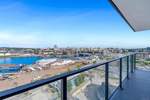 1208-363 Tyee Rd, Victoria, BC - Outdoor With Balcony With View
