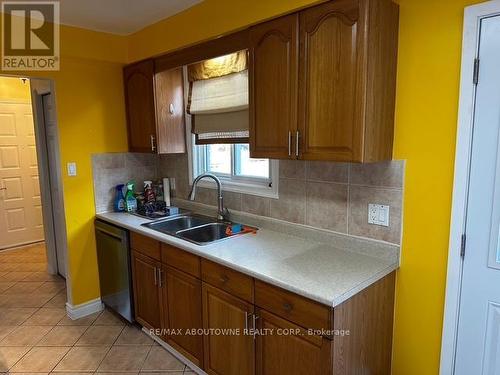 597 Upper Paradise Road, Hamilton, ON - Indoor Photo Showing Kitchen With Double Sink