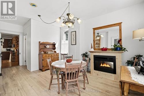115 Elgin Street, Clarington (Bowmanville), ON - Indoor Photo Showing Dining Room With Fireplace
