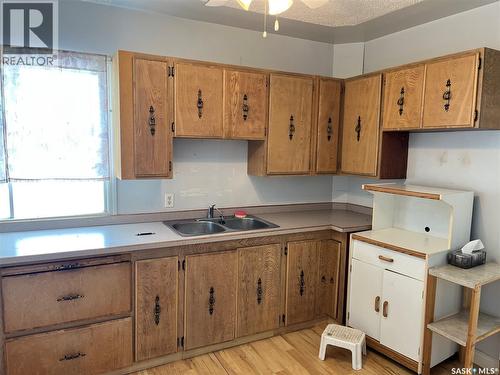 Rural Address, Rose Valley, SK - Indoor Photo Showing Kitchen With Double Sink