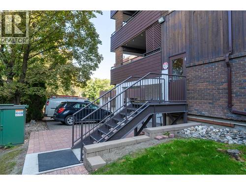 Back door of building where the lock box is - 1801 32 Street Unit# 203, Vernon, BC - Outdoor With Exterior