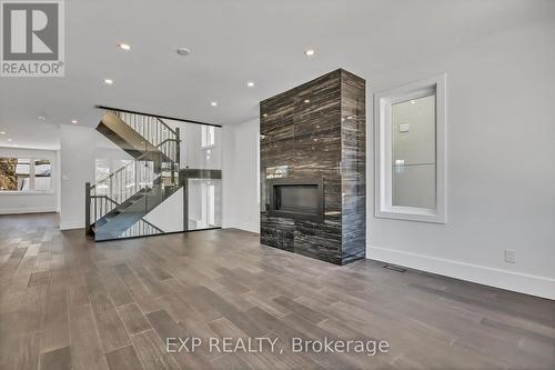 485 Hartleigh Avenue, Ottawa, ON - Indoor With Fireplace