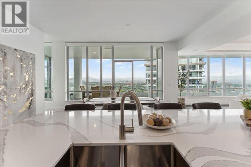 1181 Sunset Drive Unit# 2801, Kelowna, BC - Indoor Photo Showing Kitchen With Double Sink