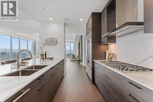 1181 Sunset Drive Unit# 2801, Kelowna, BC - Indoor Photo Showing Kitchen With Double Sink With Upgraded Kitchen