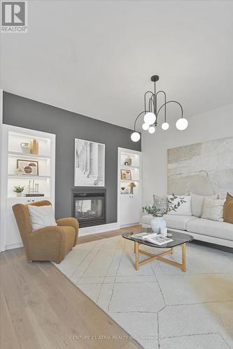 5 Angus Glen Boulevard, Markham, ON - Indoor Photo Showing Living Room With Fireplace