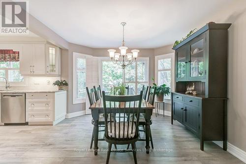 Walkout from Kitchen to 2 tiered Deck - 2139 Brays Lane, Oakville (Ga Glen Abbey), ON - Indoor Photo Showing Dining Room