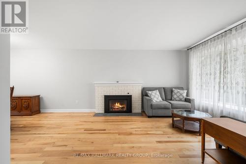 853 Chapman Boulevard, Ottawa, ON - Indoor Photo Showing Living Room With Fireplace