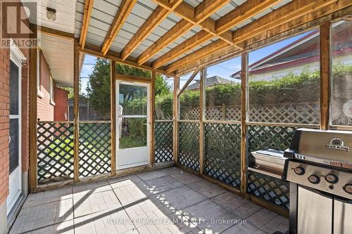 Screened in patio w/ access to kitchen & yard - 3 Domus Crescent, Ottawa, ON - Outdoor With Deck Patio Veranda With Exterior