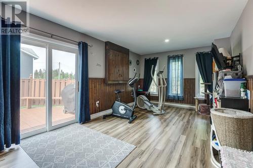 355 Roaches Line, Roaches Line, NL - Indoor Photo Showing Gym Room
