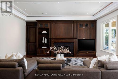 64 Brentwood Road, Oakville, ON - Indoor Photo Showing Living Room With Fireplace
