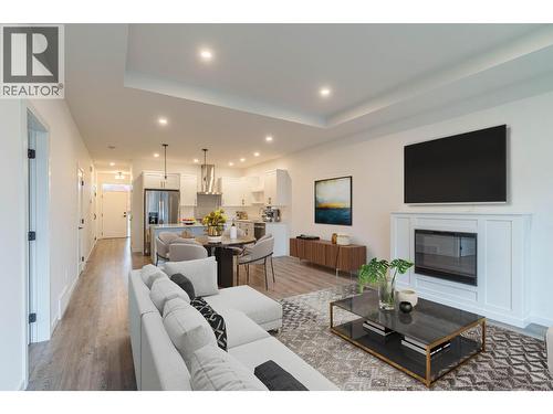 DIGITAL RENDERING - 220 Shepherd Road Unit# 12, Chase, BC - Indoor Photo Showing Living Room With Fireplace