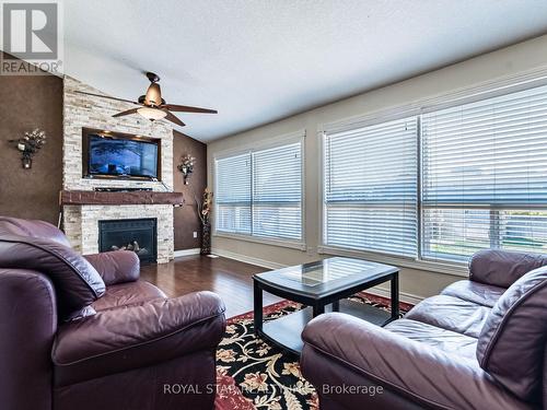 63 Green Bank Drive, Cambridge, ON - Indoor Photo Showing Living Room With Fireplace