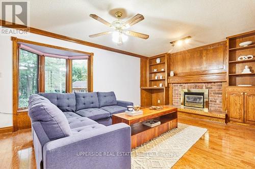 1201 Abbey Road, Pickering, ON - Indoor Photo Showing Living Room With Fireplace